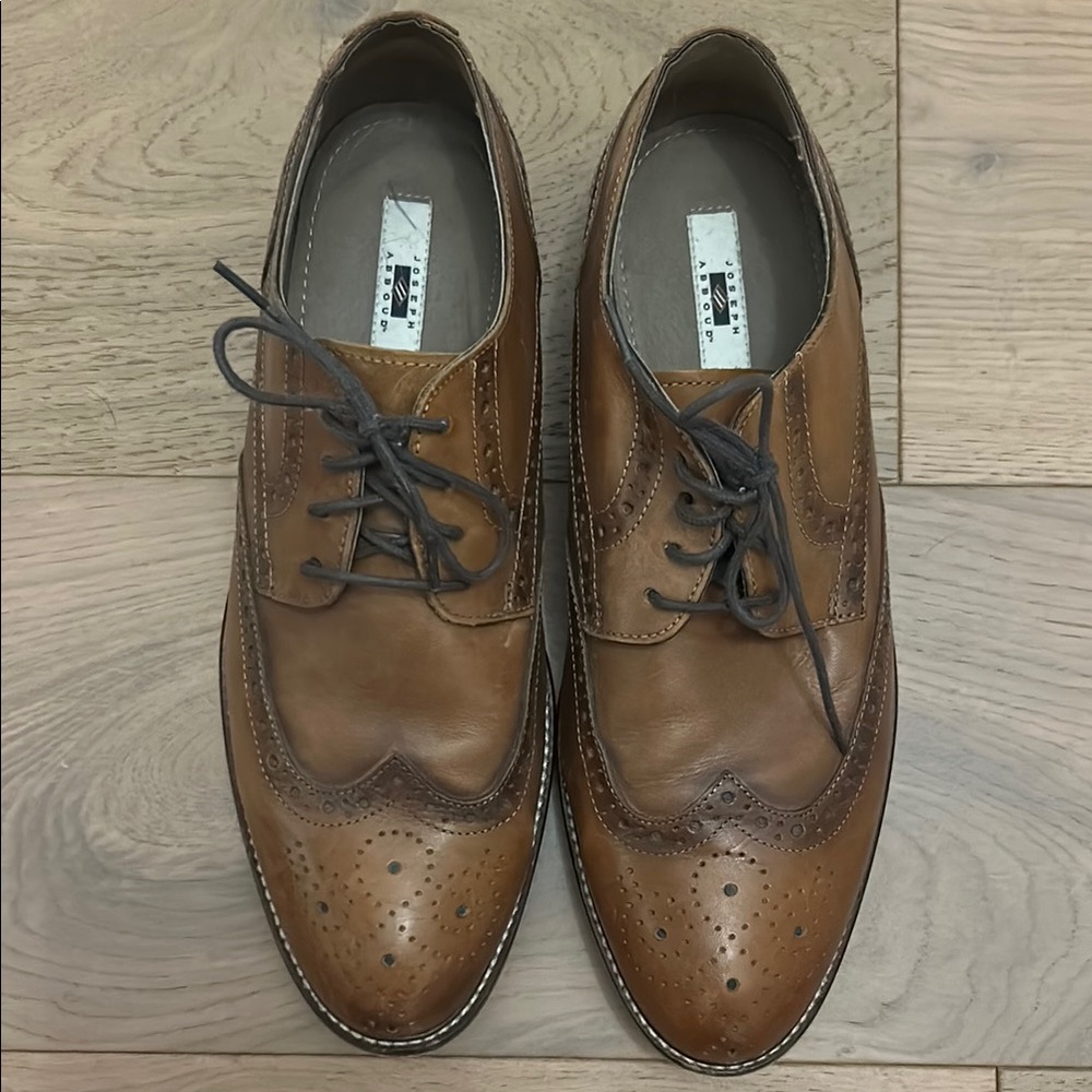 Joseph Abboud Brown Leather Oxford Brogues